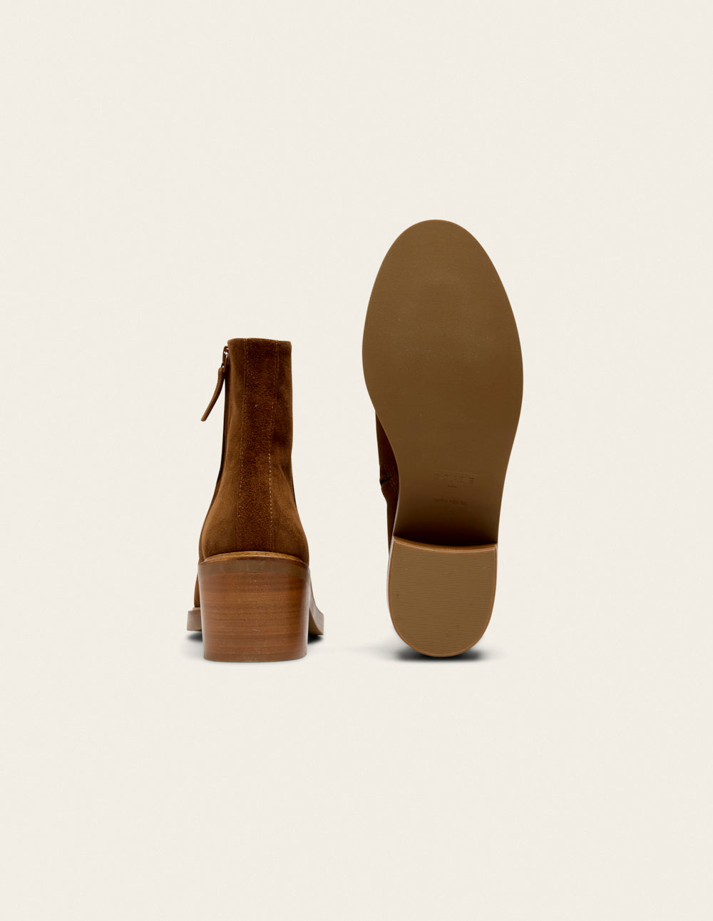 Bottines à talons Véronique - Suède marron