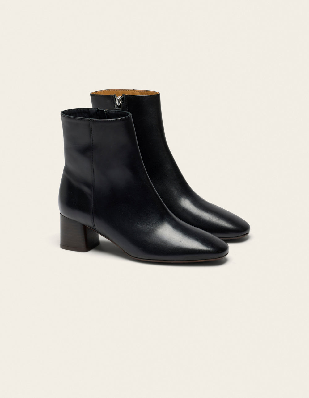 Bottines à talons Volma - Cuir noir