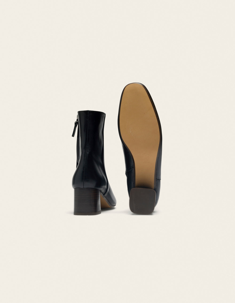 Bottines à talons Volma - Cuir noir