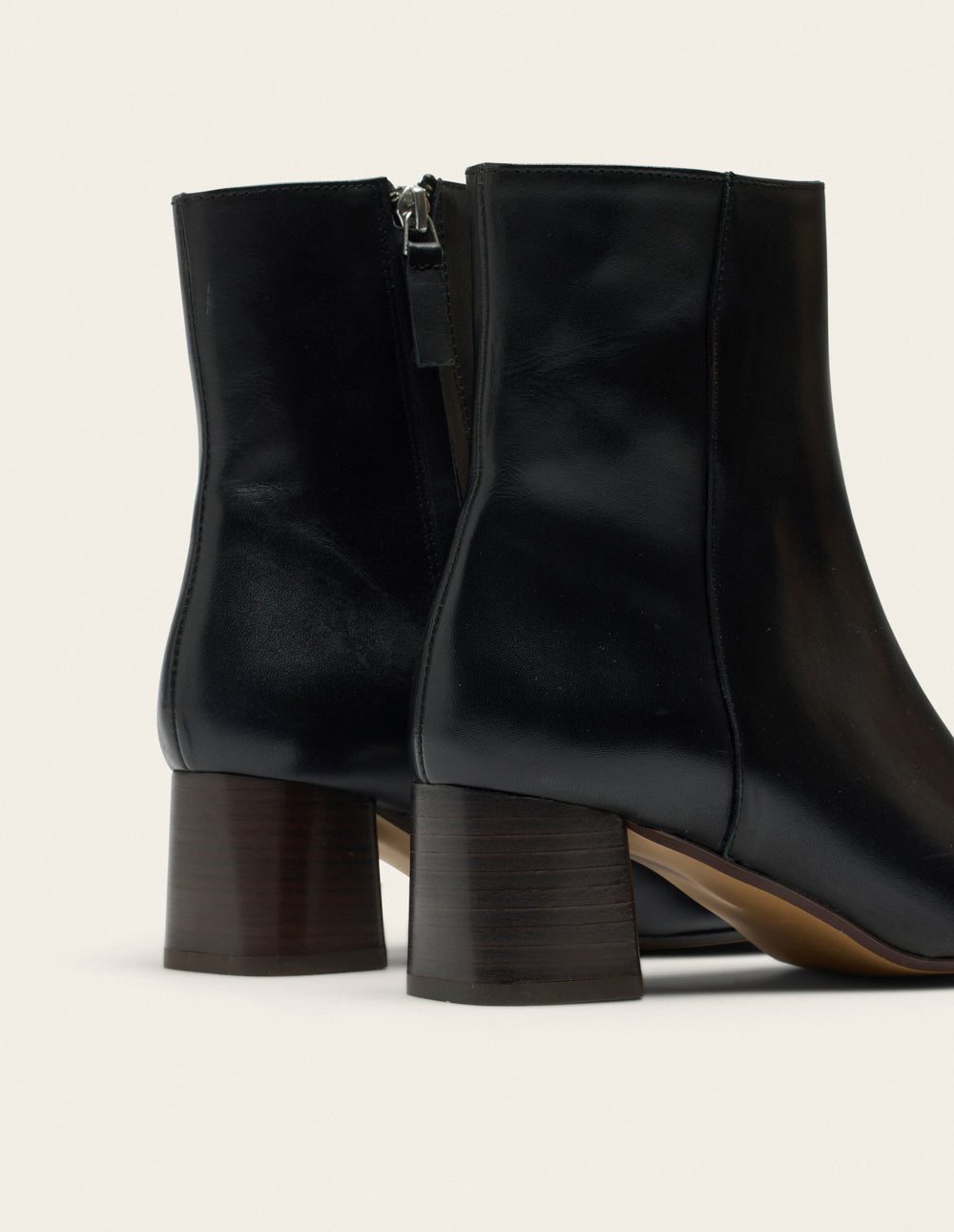 Bottines à talons Volma - Cuir noir
