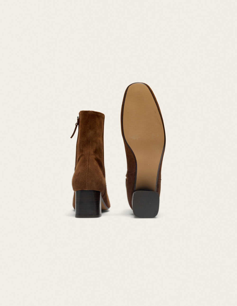 Bottines à talons Volma - Suède marron
