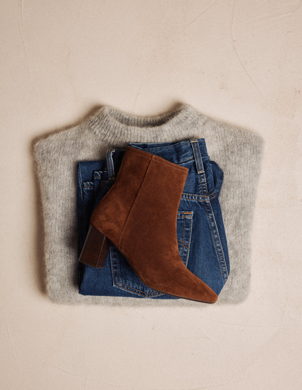 Brune Heeled ankle boots - Brown suede