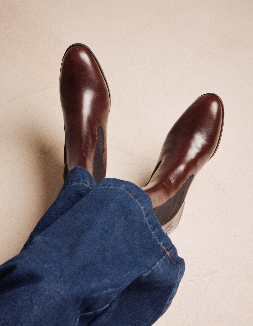 Delina ankle boots - Brown leather