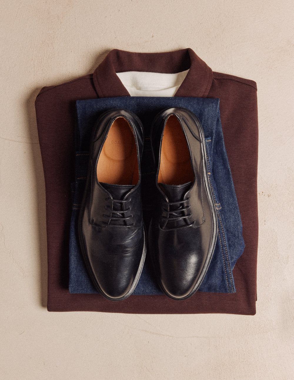 Derbies Edgar - Cuir noir