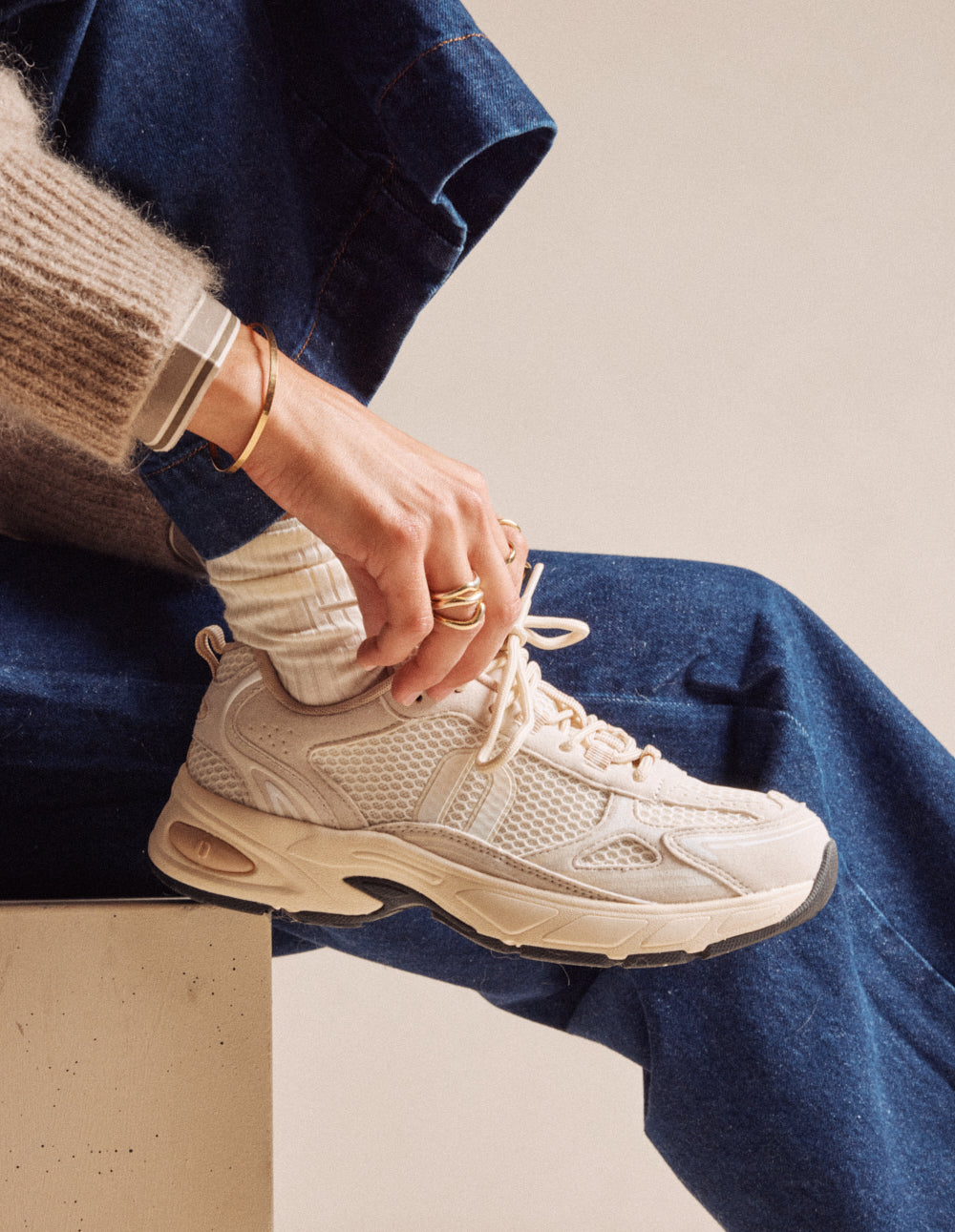 May low-top trainers - Cream