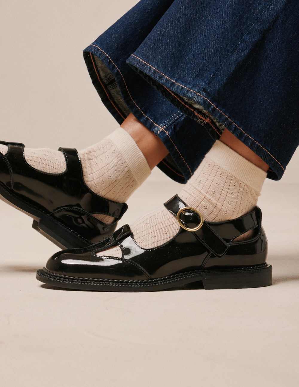 Derbies Tala - Cuir verni noir