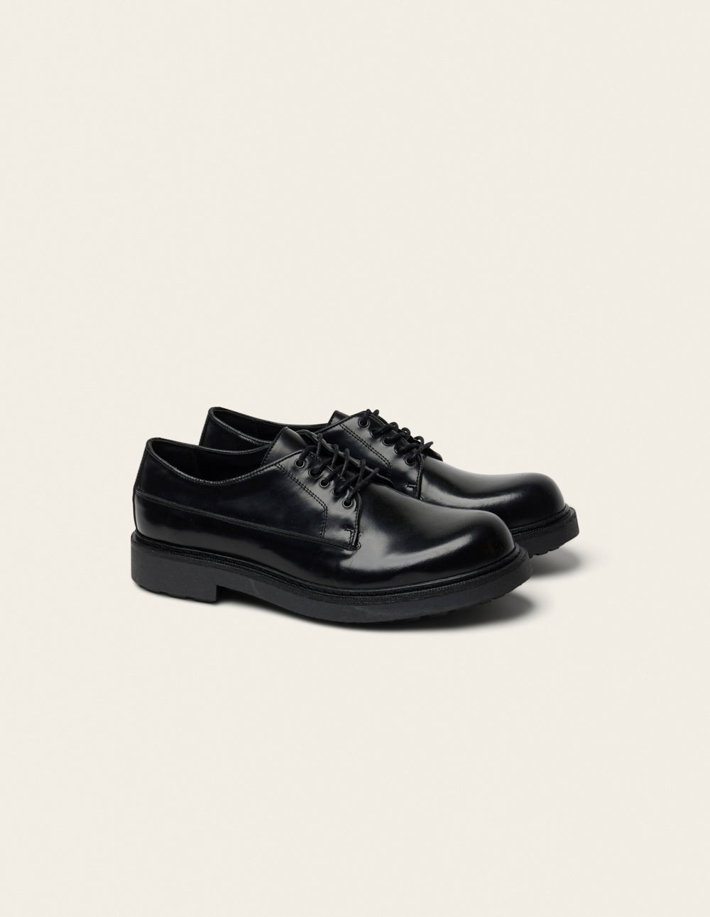 Derbies Taho - Cuir box noir