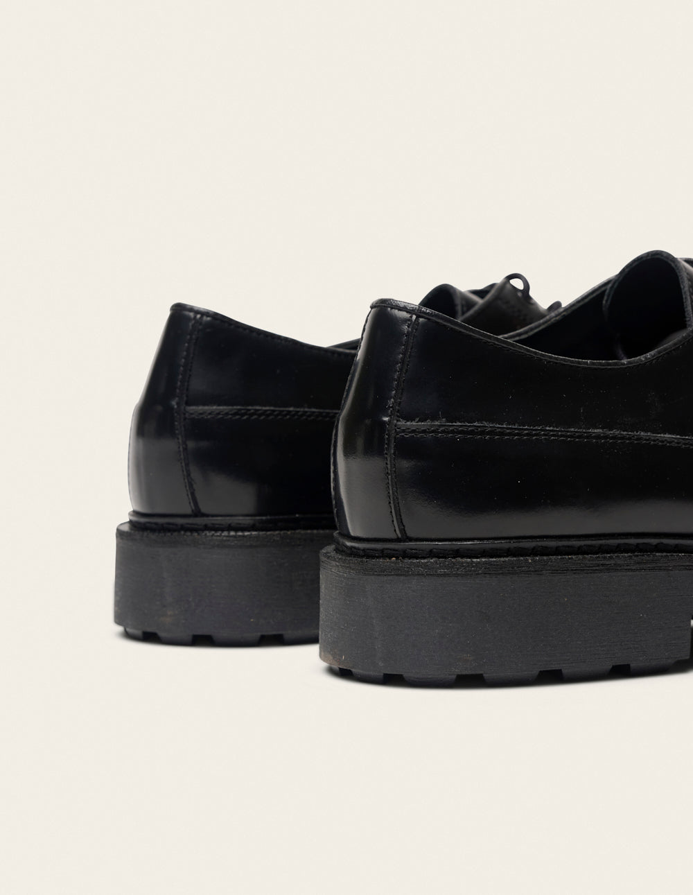 Derbies Taho - Cuir box noir