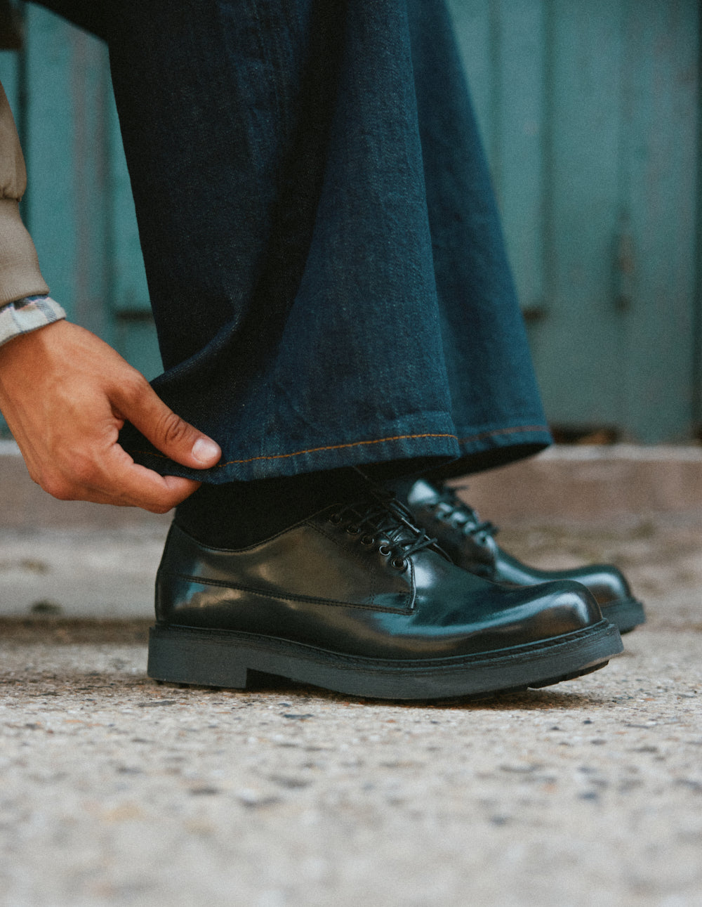 Taho derby - Black Box Leather