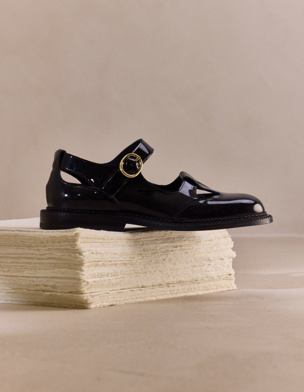 Tala Derbies - Black patent leather