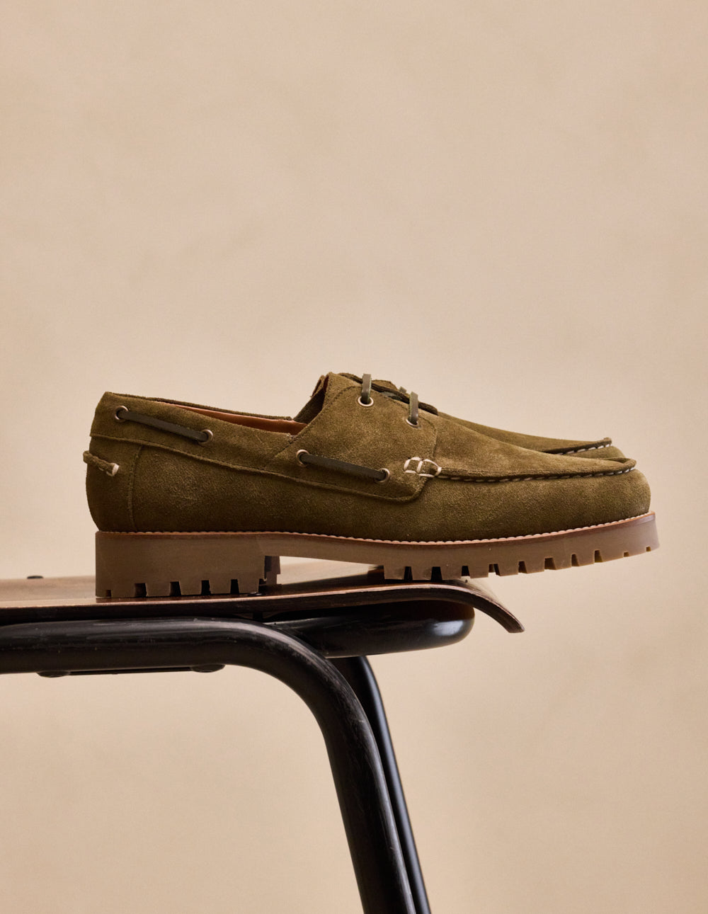 Chaussures Bateau Tom - Suède kaki