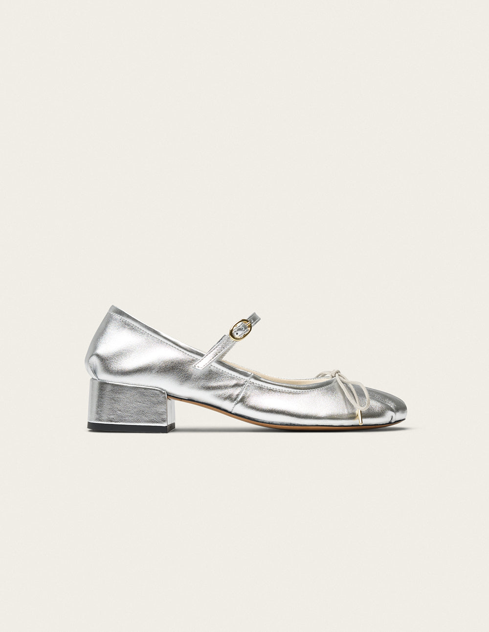 Tovia Pumps - Silver Leather