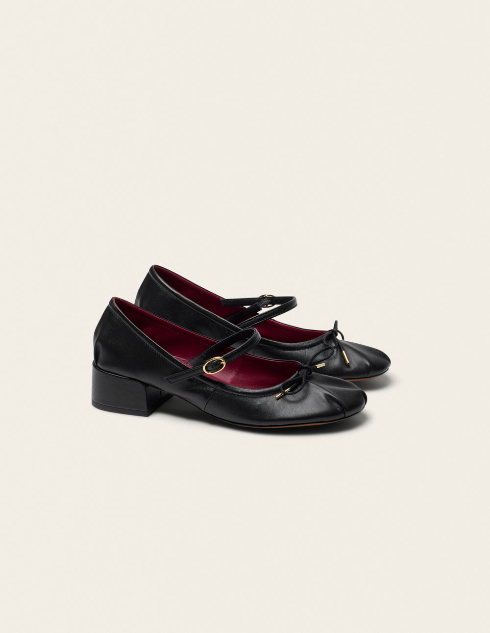 Tovia Pumps - Black Leather