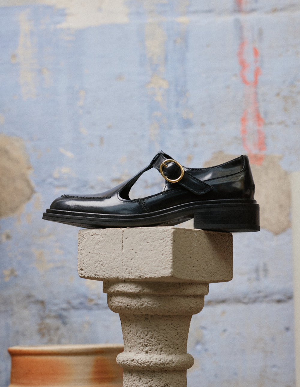 Tyria Derbies - Black Box Leather