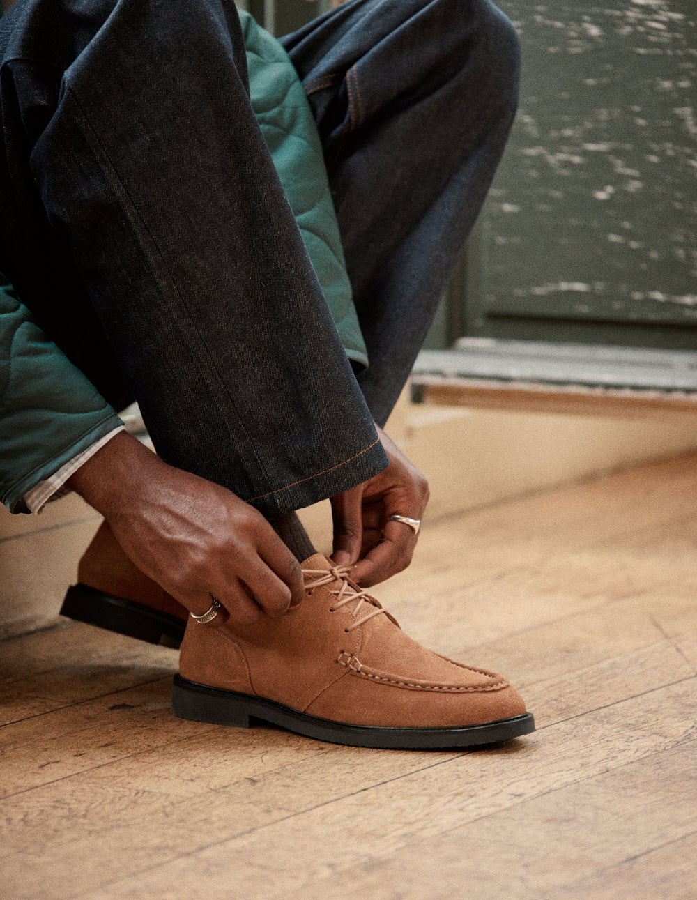 Bottines Urian - Suède cognac