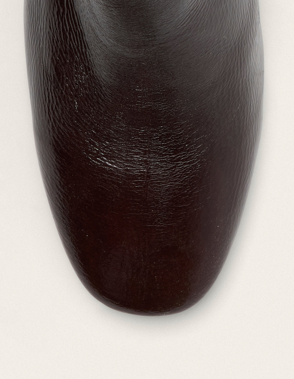 Volma heeled ankle boots - Chocolate patent pleated leather