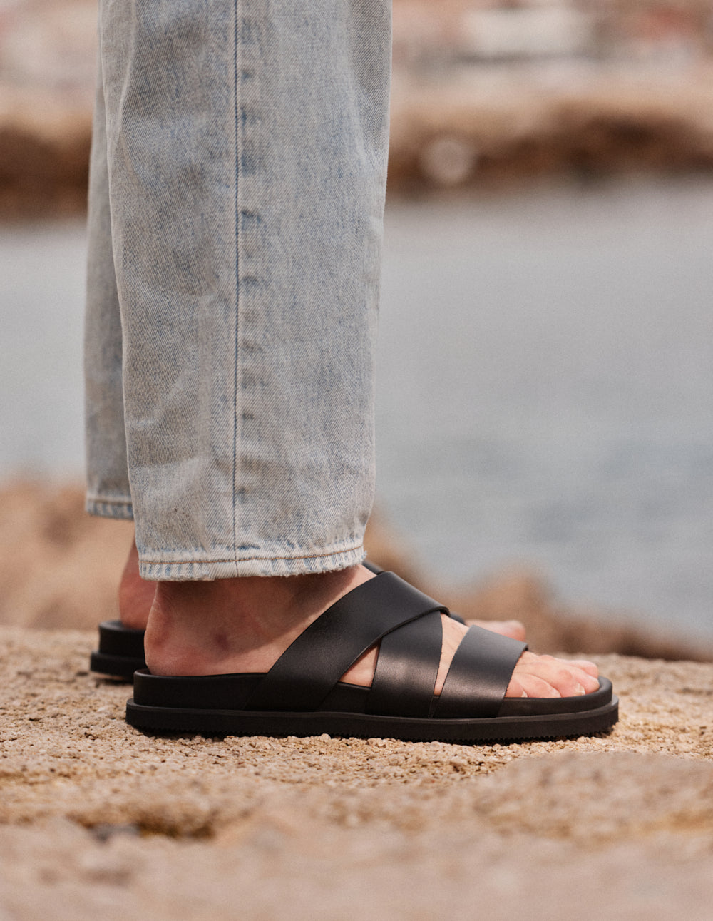 Mules Yazo - Cuir noir