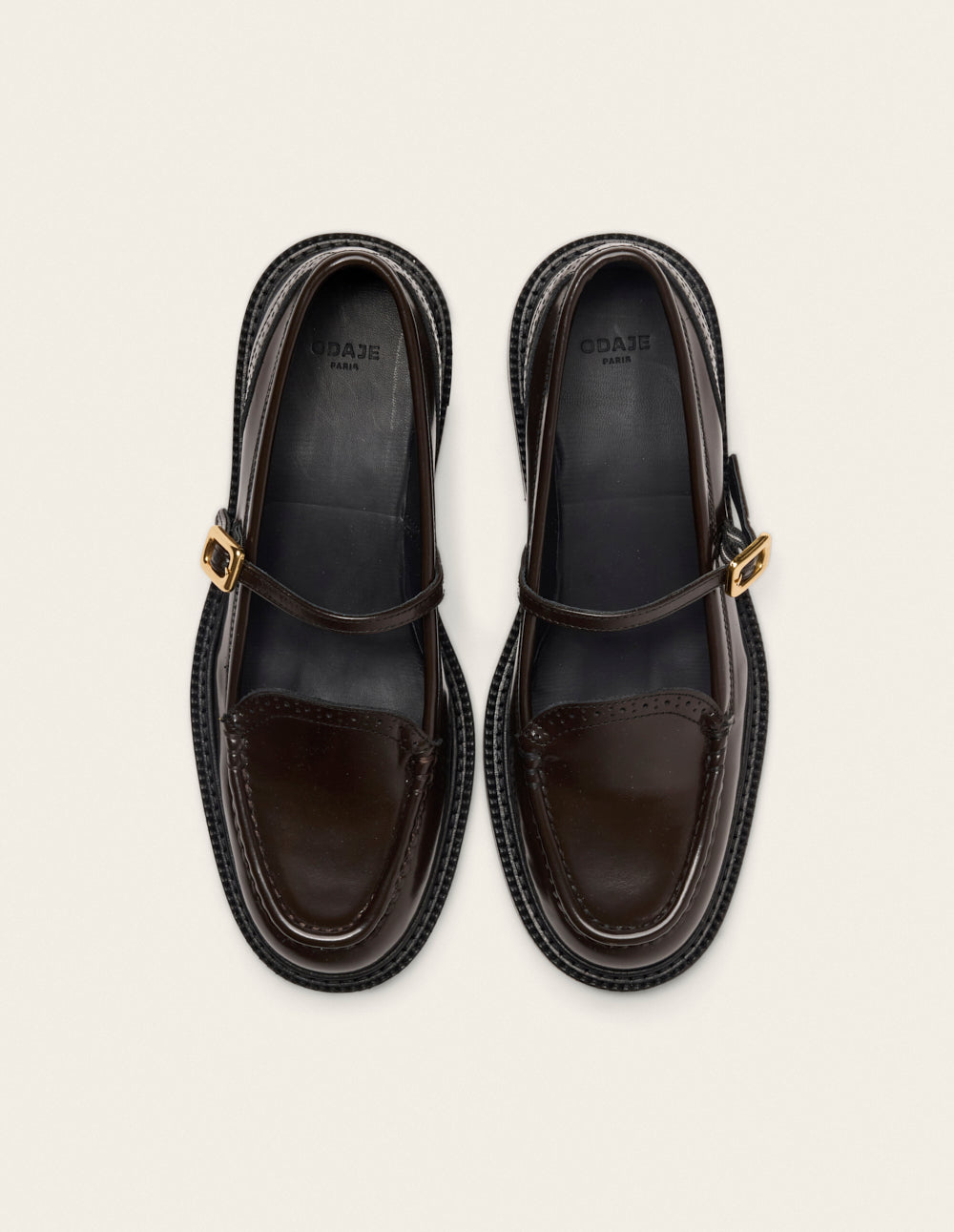 Ylen derby - Chocolate leather box