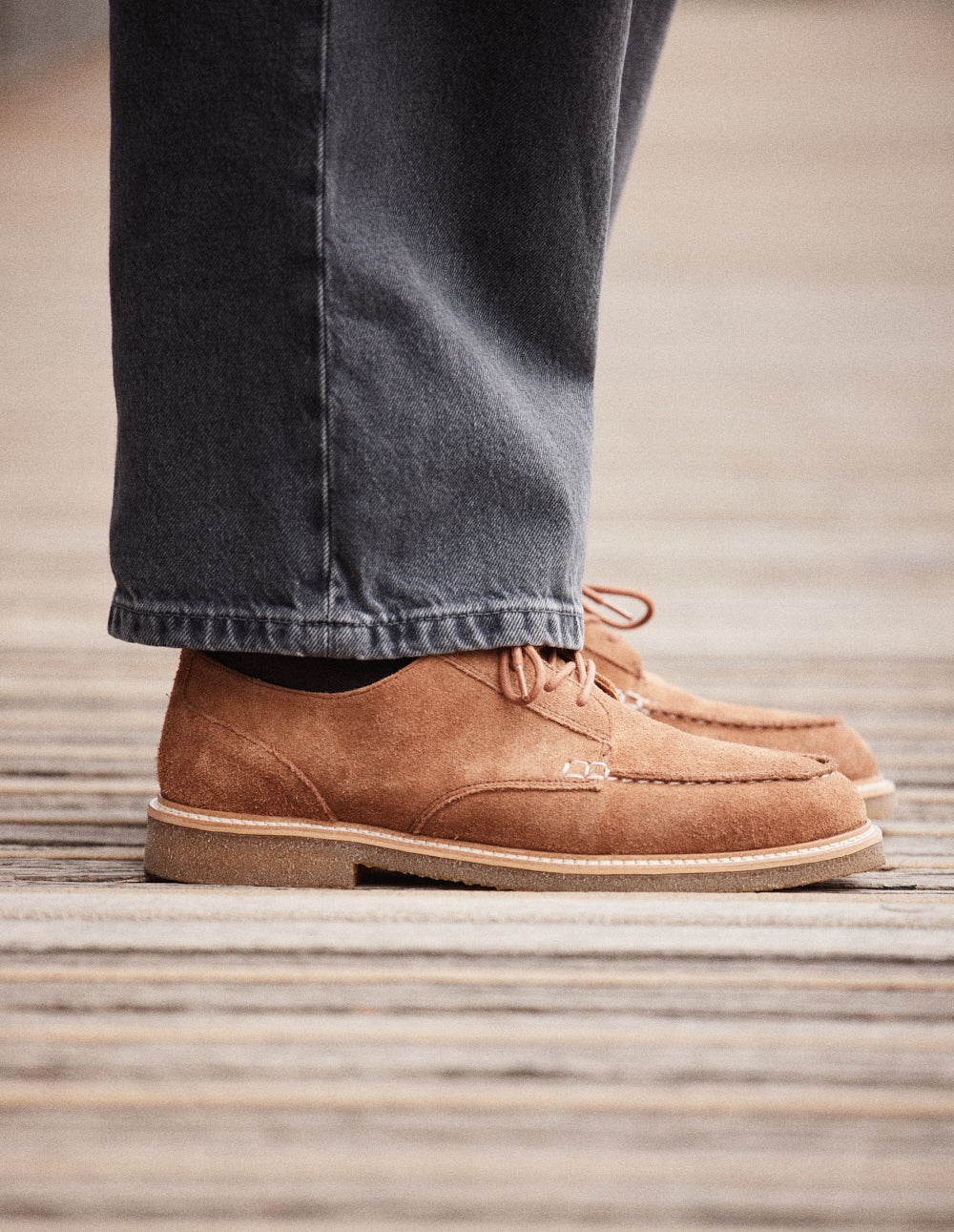 Derbies Alwin - Suède marron
