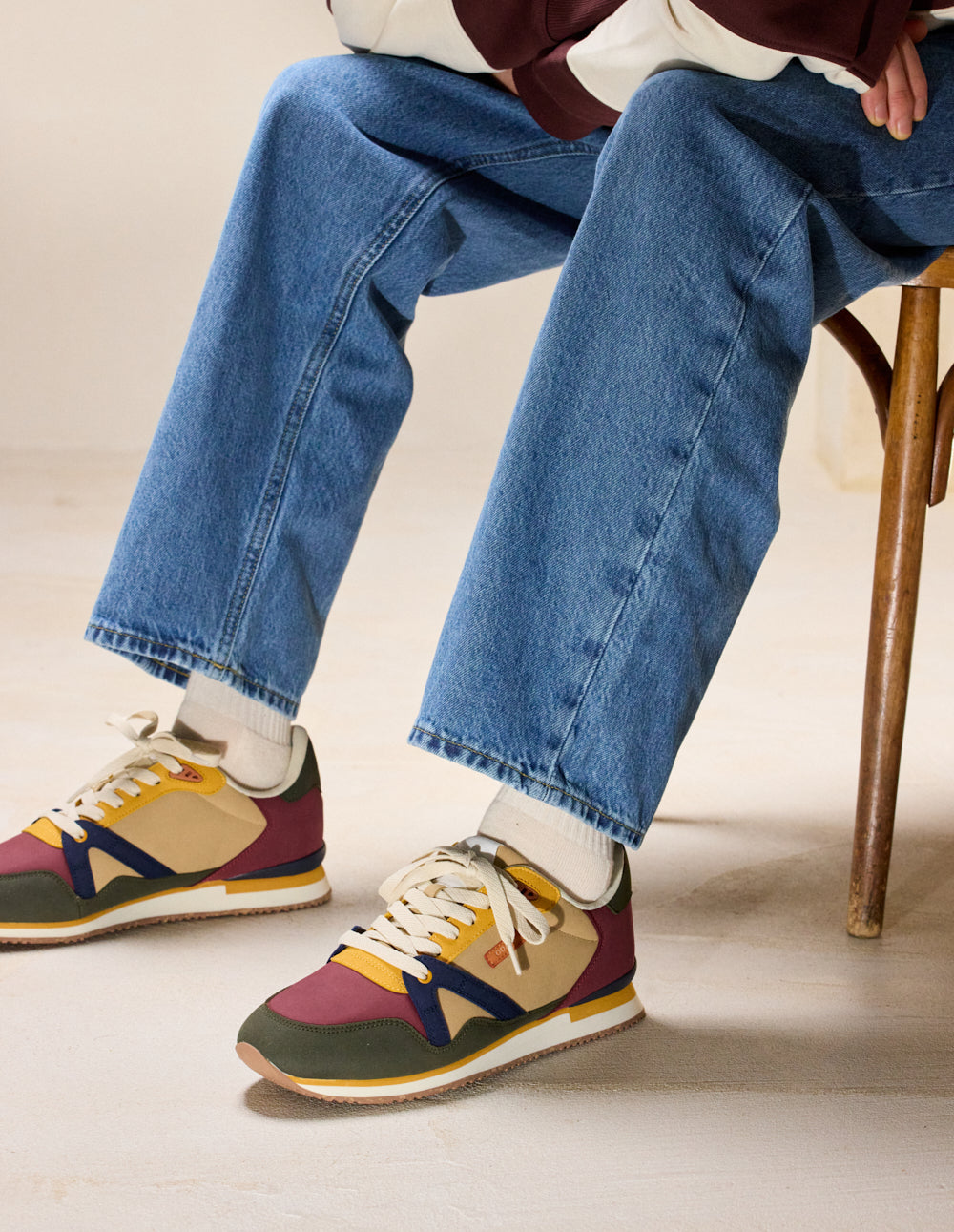 Canard Jaune M Moustache Chaussures ODAJE Andrée Canard Violet Orange