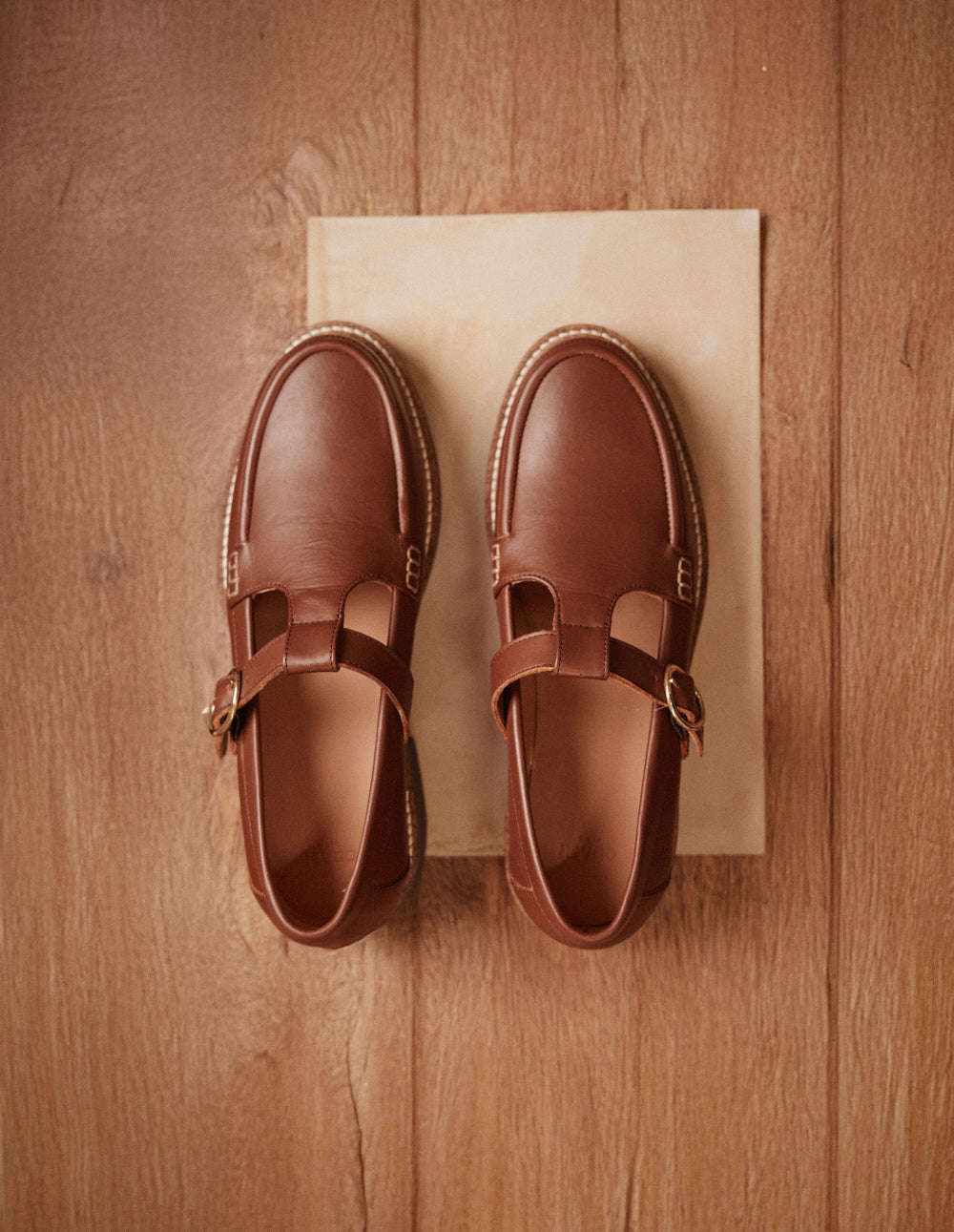 Derbies Carmen - Cuir marron