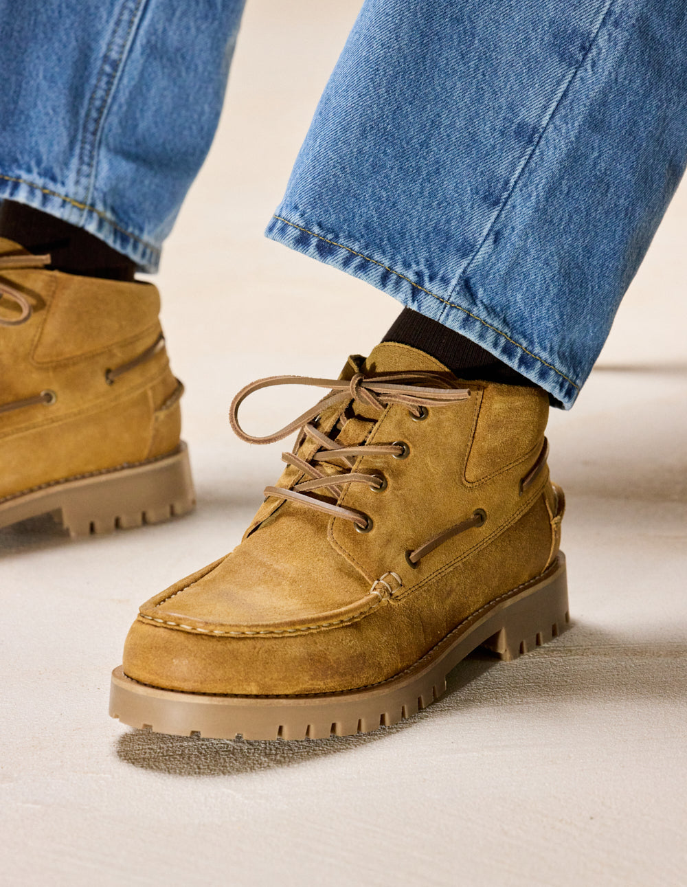 Bottines Dalvi - Suède huilé marron
