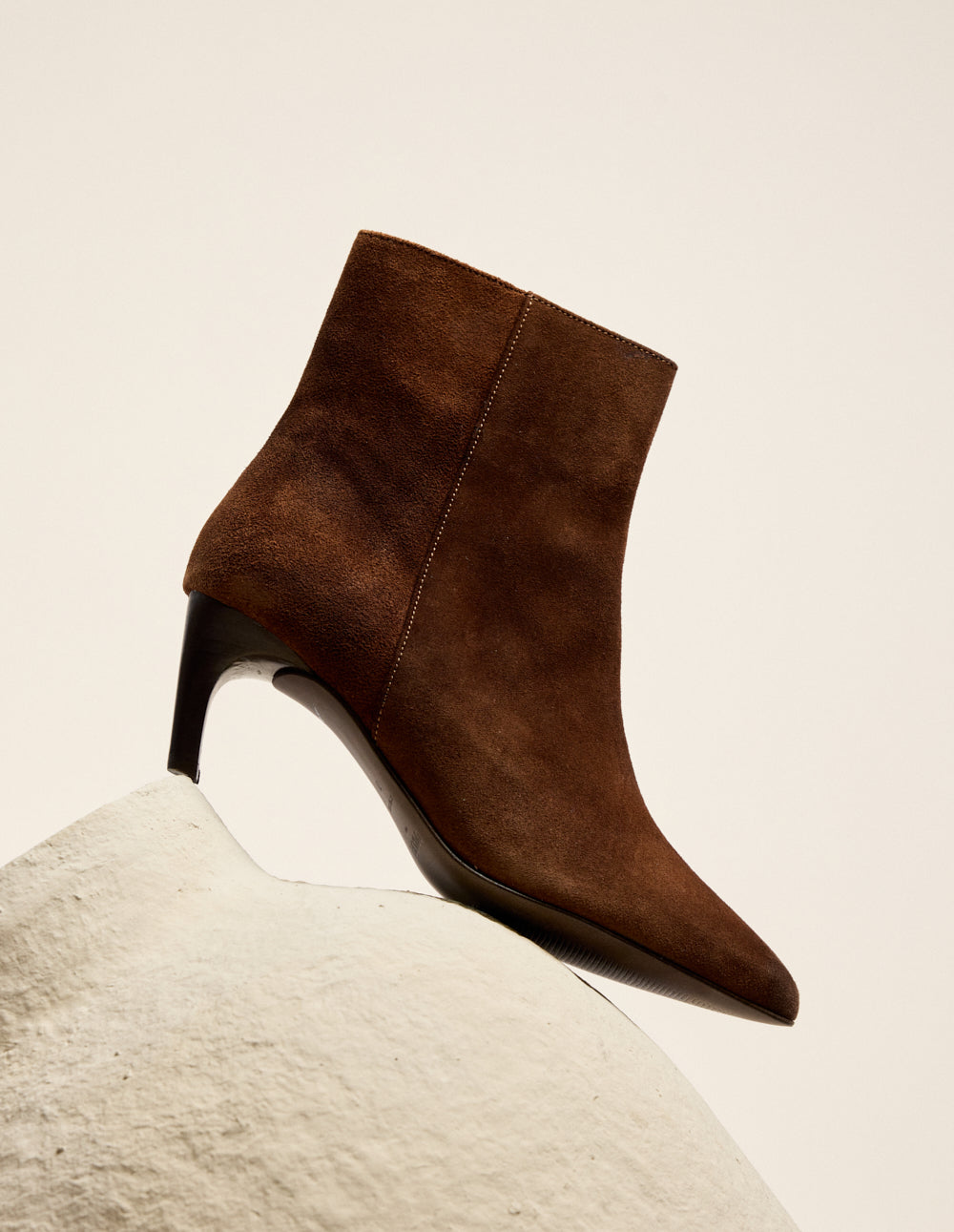 Heeled ankle boots Dolores - Brown suede