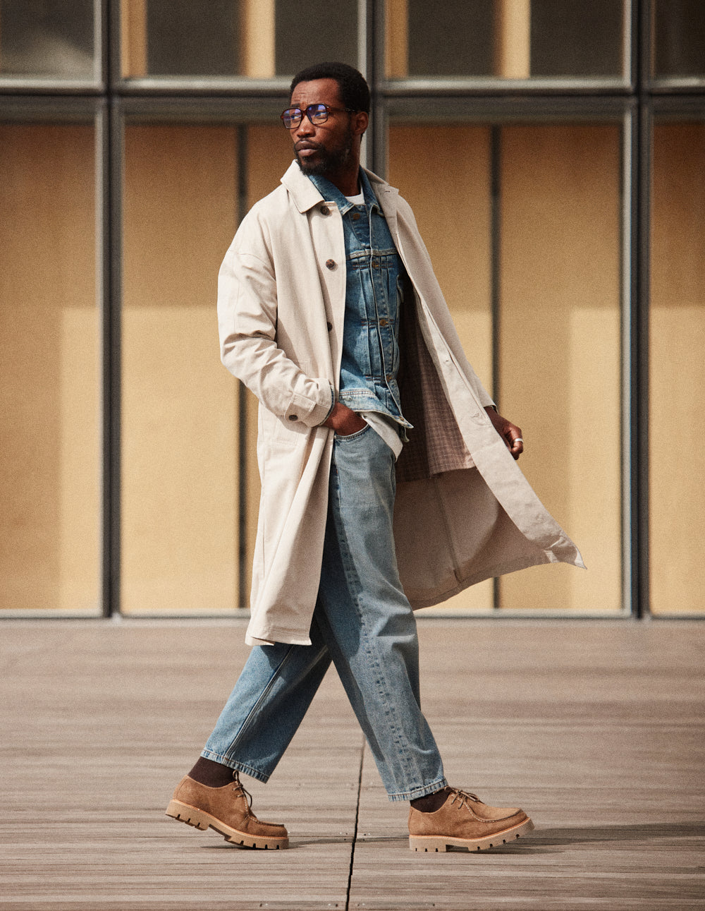 Gontran derbies - Taupe oiled suede