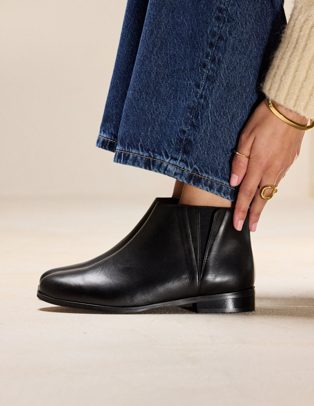 Bottines Jeanne B - Cuir noir