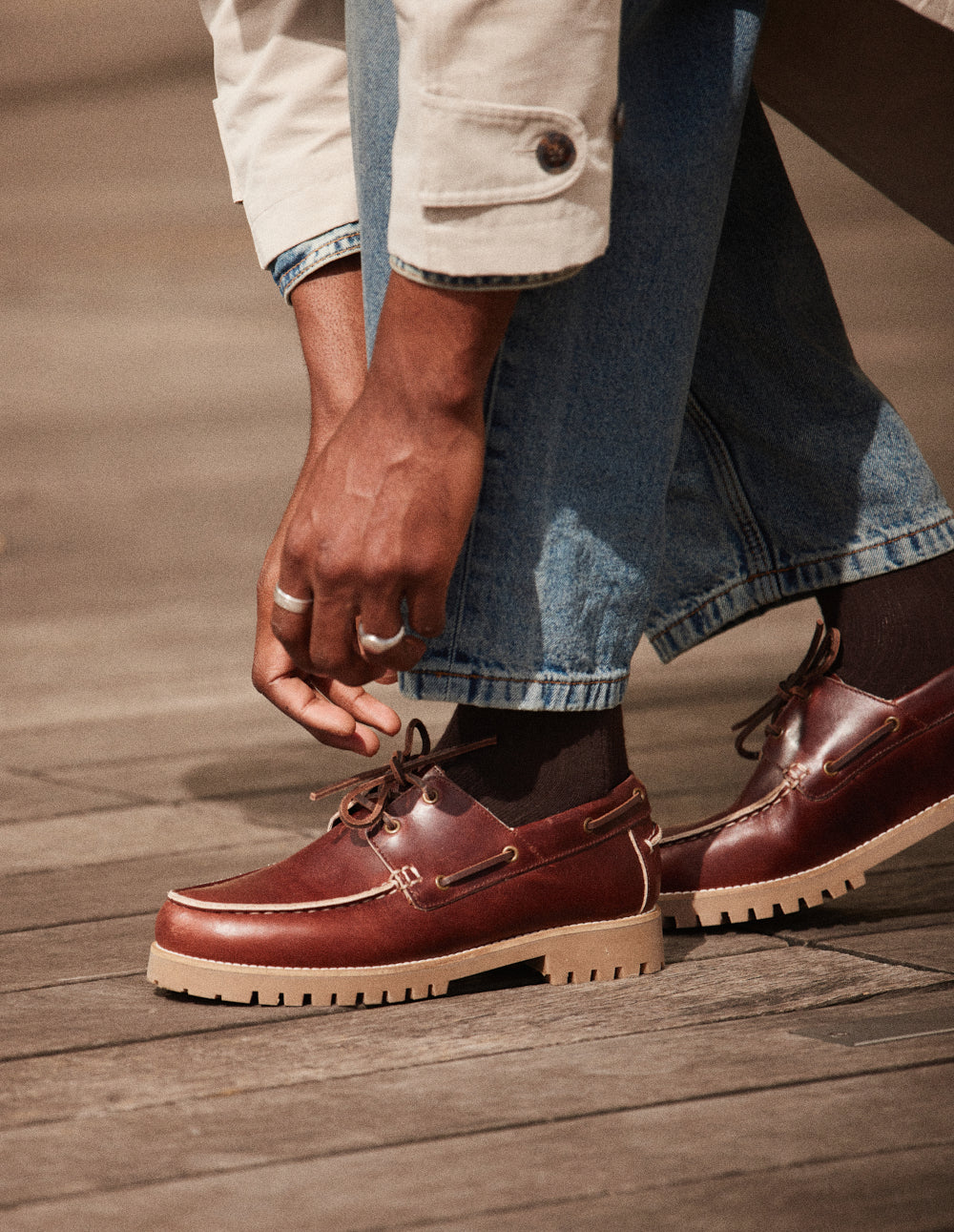 Tom Boat Tom Boat Shoes - Dark Brown Leather