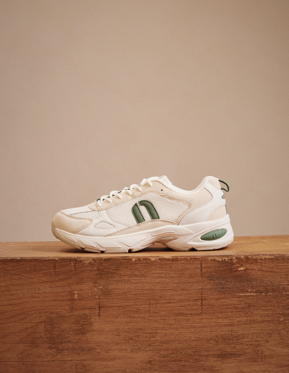 Baskets basses Max - Blanc vert