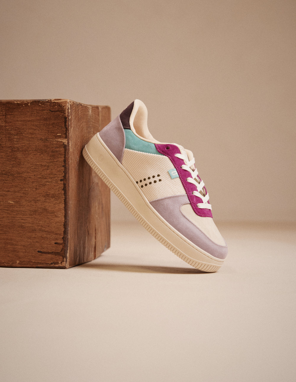 Baskets basses Maxence F - Lilas écru violet