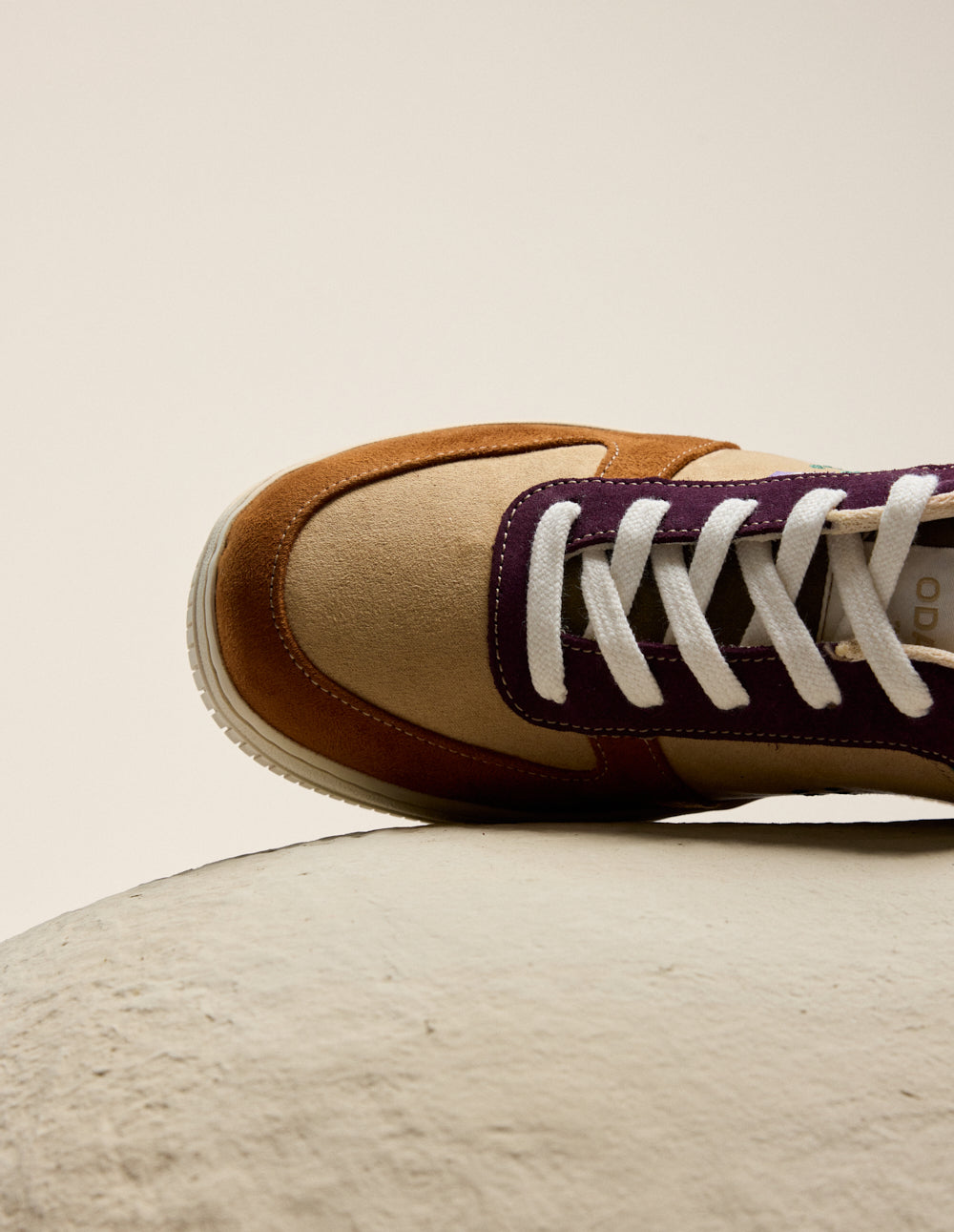Maxence F low-top trainers - Brown, beige, plum