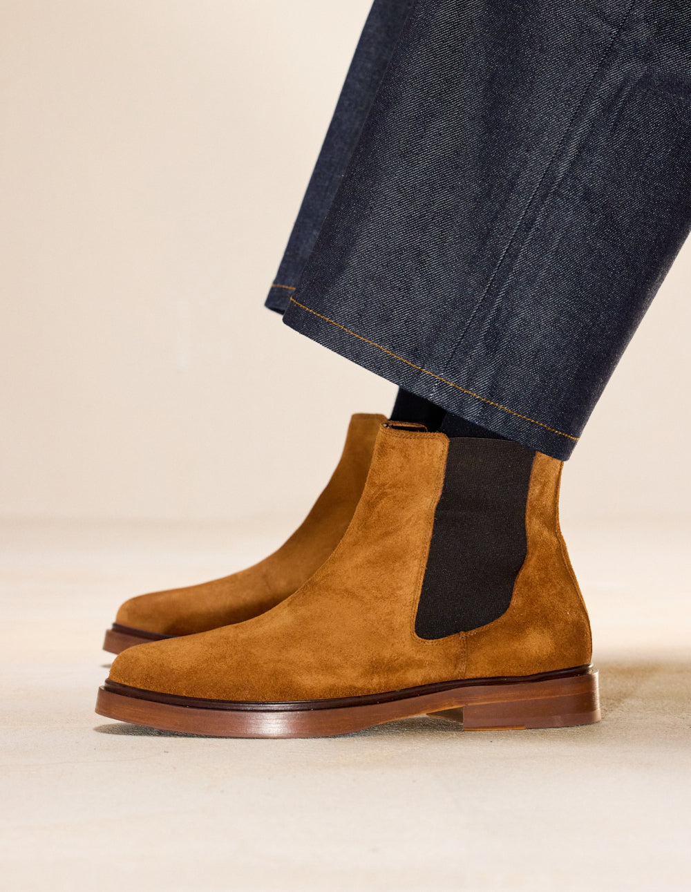 Ankle boots Nicolas - Cognac suede
