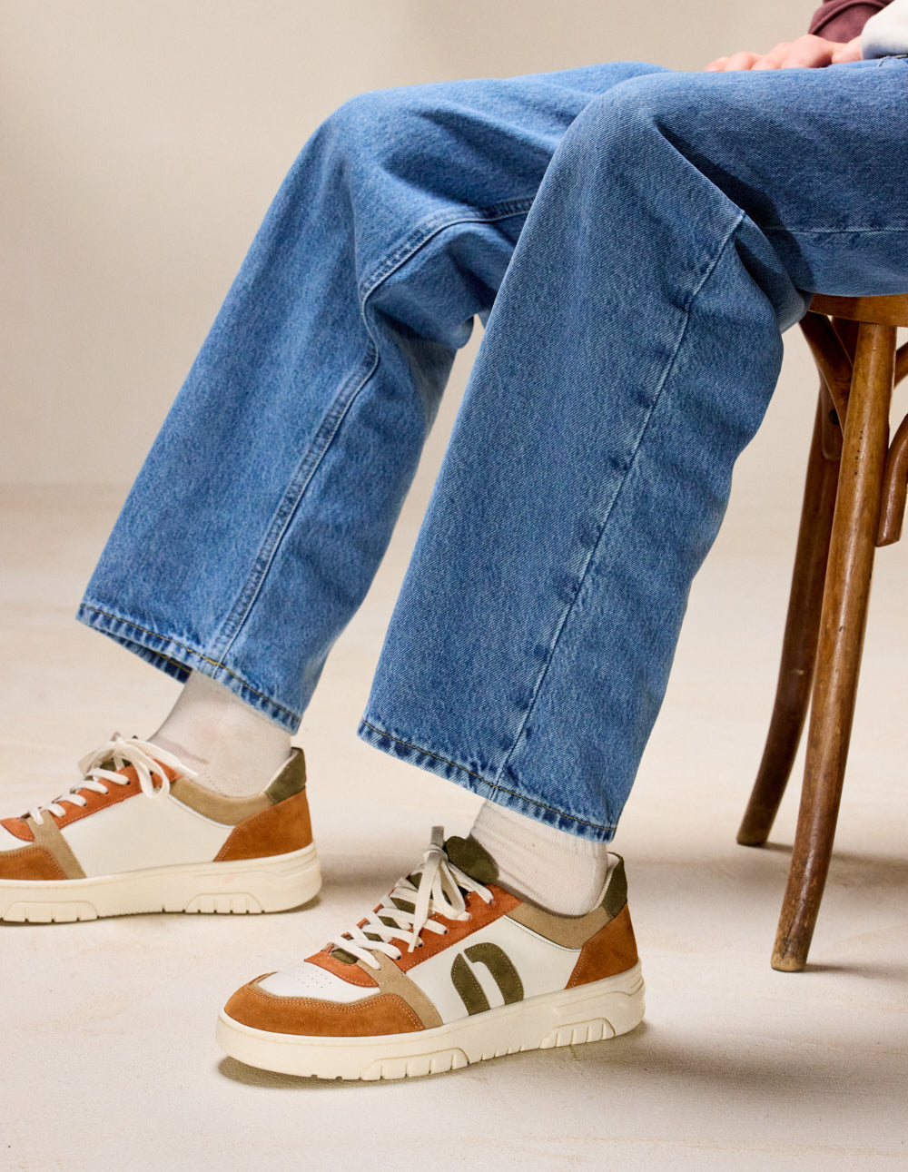 Nino low-top trainers - Brick beige brown