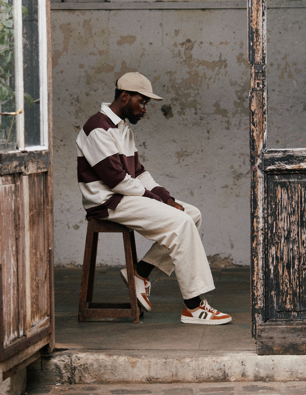 Nino low-top trainers - Brick beige brown