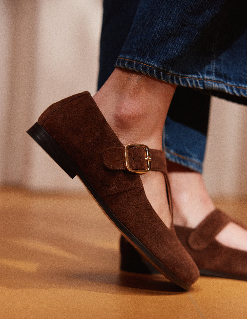 Ballerines Opal - Suède marron