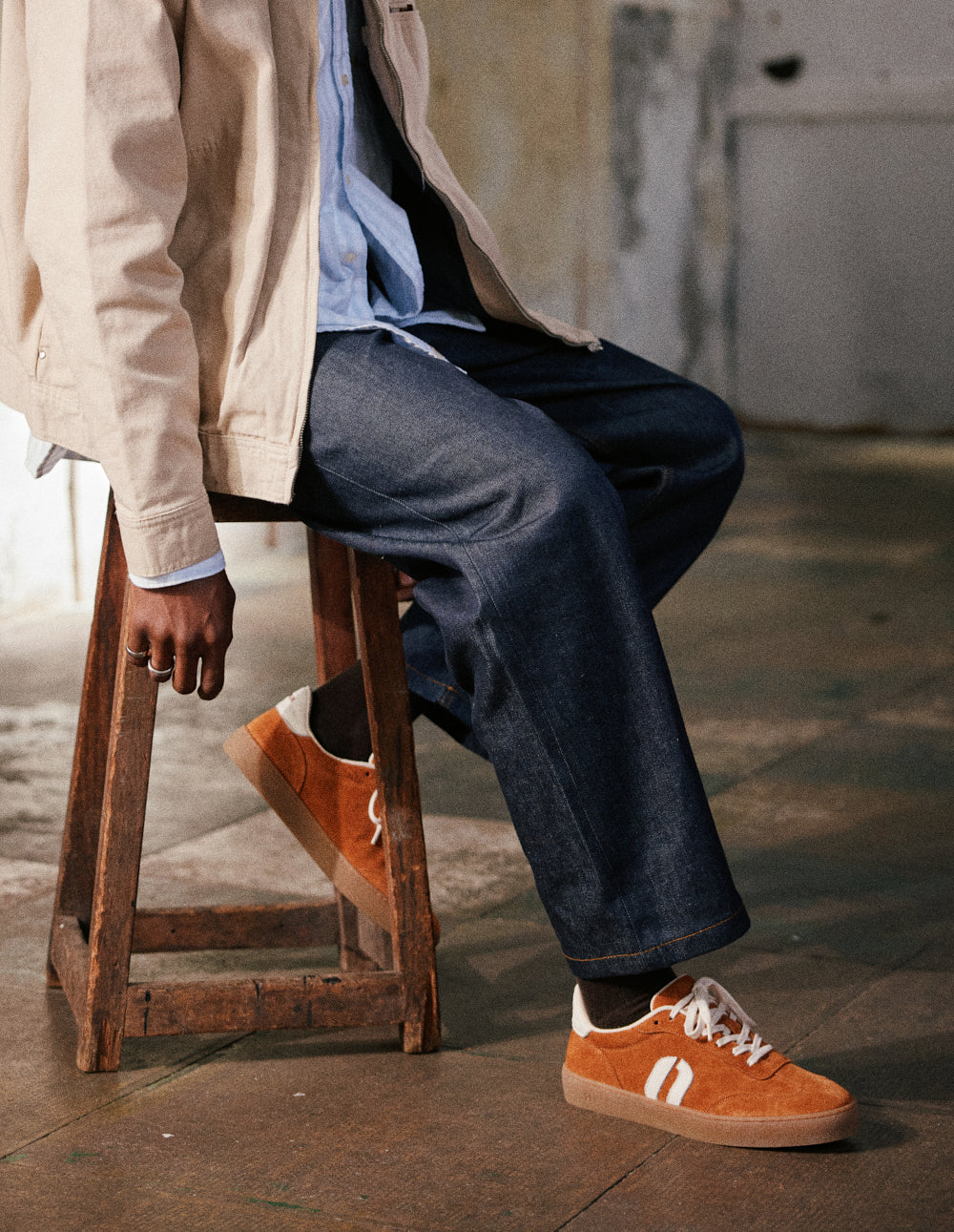 Pablo low-top trainers - Ecru brown