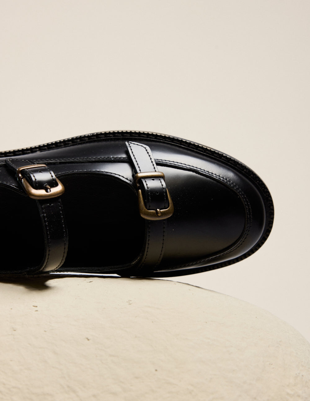 Toven Derby Shoes - Black Box Leather