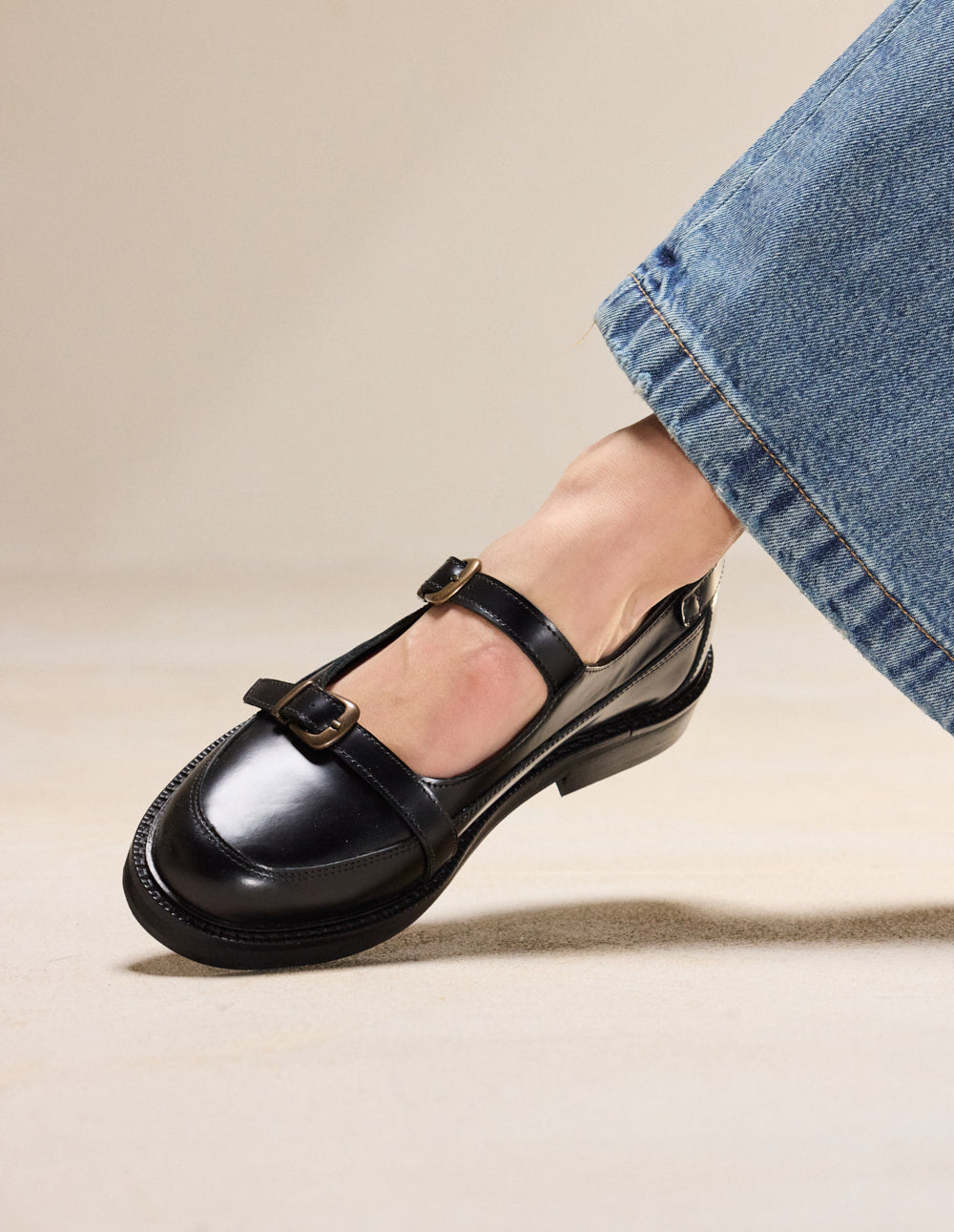 Toven Derby Shoes - Black Box Leather