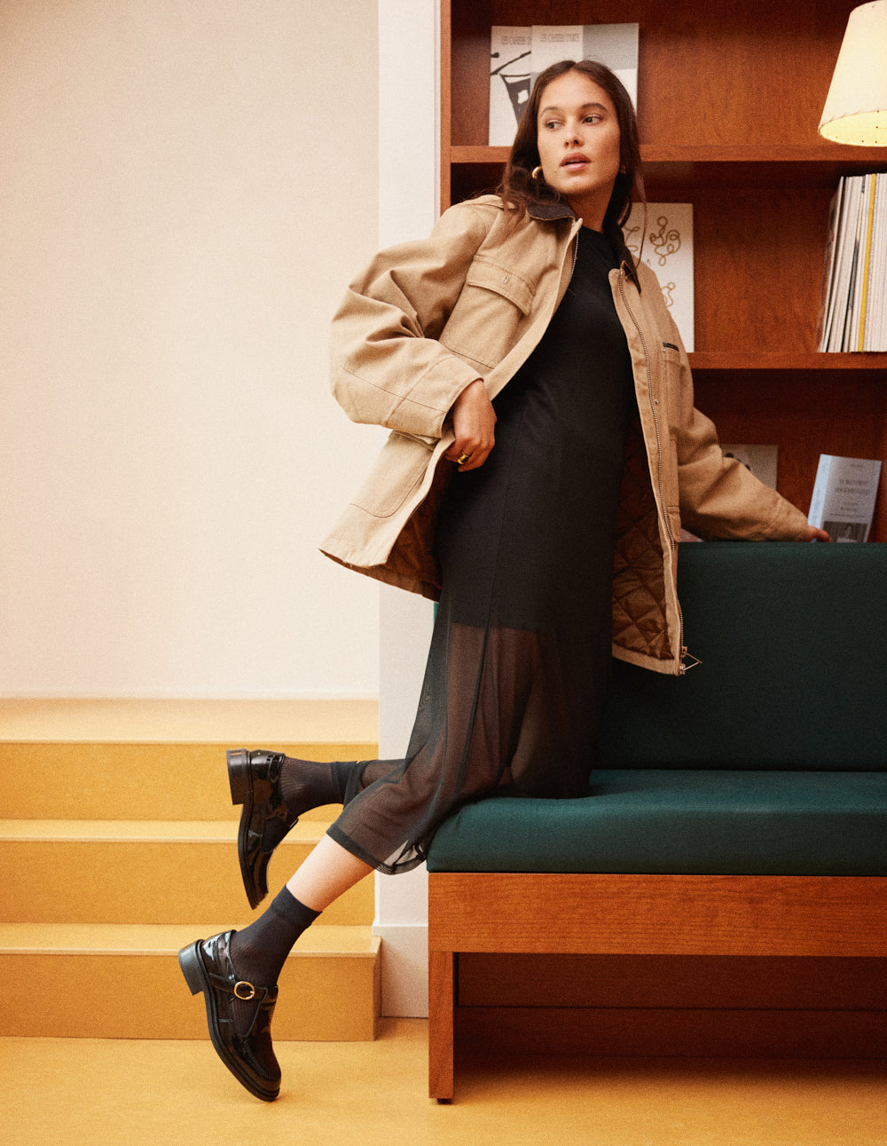Tyria Derbies - Black patent leather
