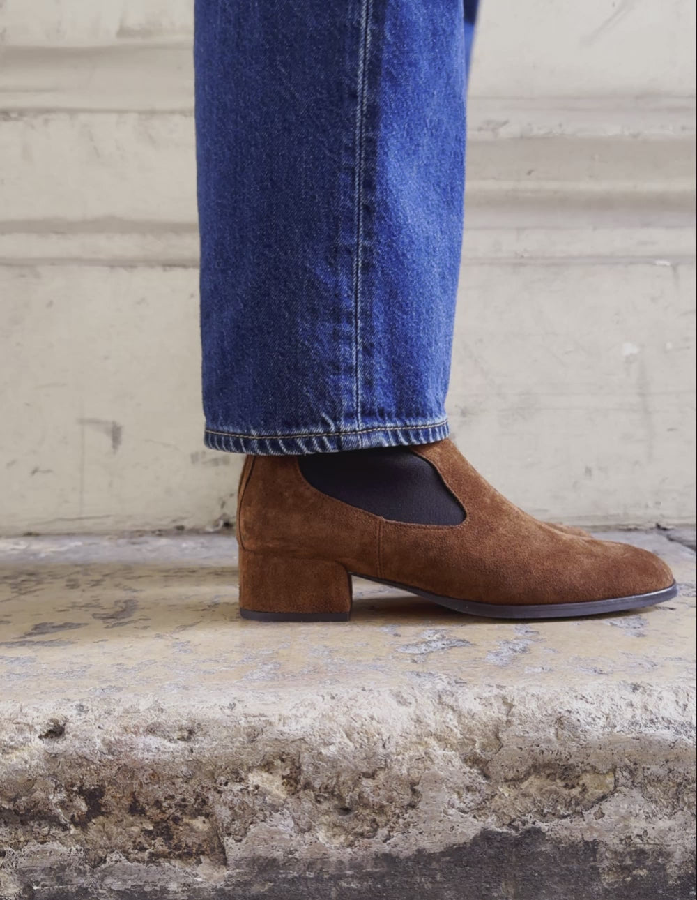 Delina ankle boots - Brown suede
