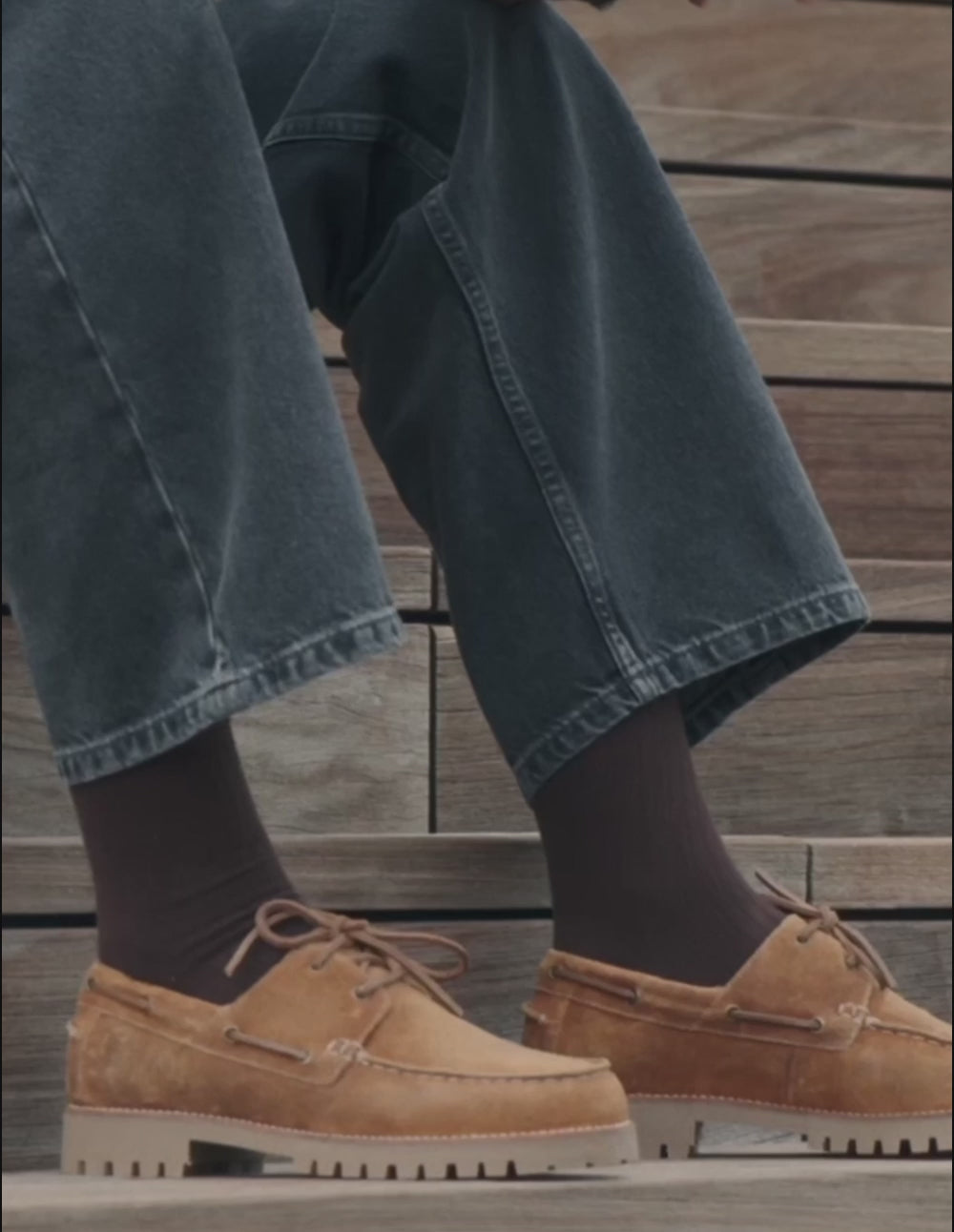 Tom Boat Shoes - Cognac Oiled Suede