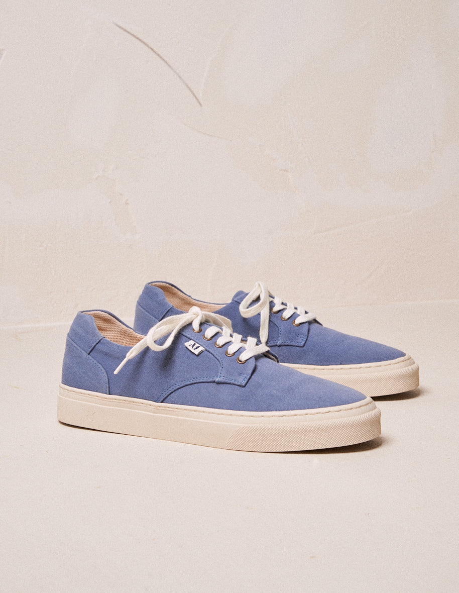Low-top trainers Alexandre - Gray blue canvas