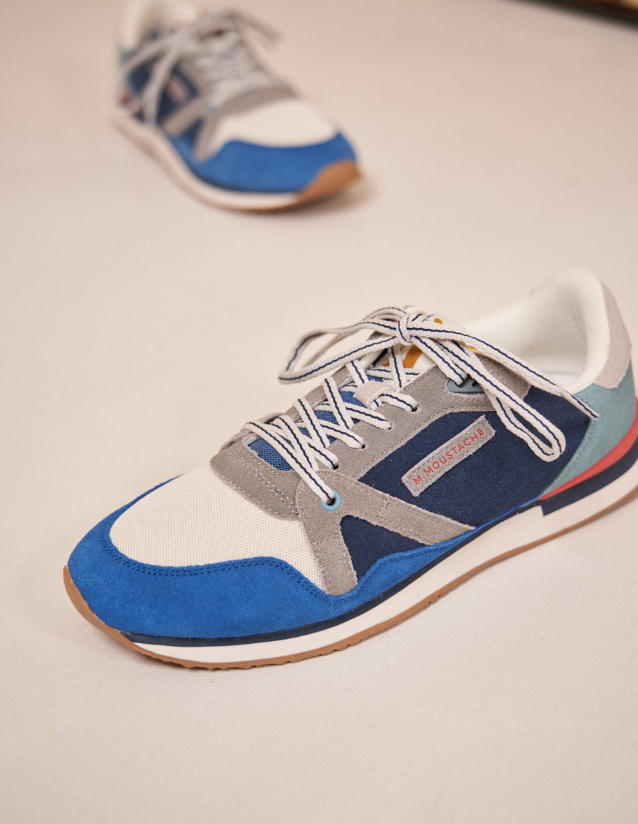 André low sneakers - Sweden Vegan Bleu Écru Gris