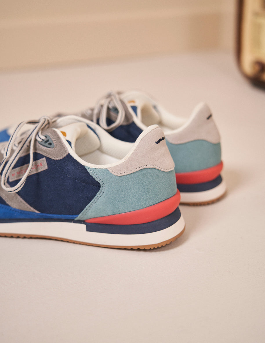 André low sneakers - Sweden Vegan Bleu Écru Gris