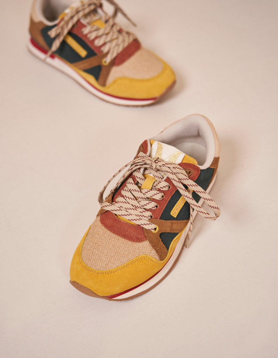 Basket moutarde femme outlet