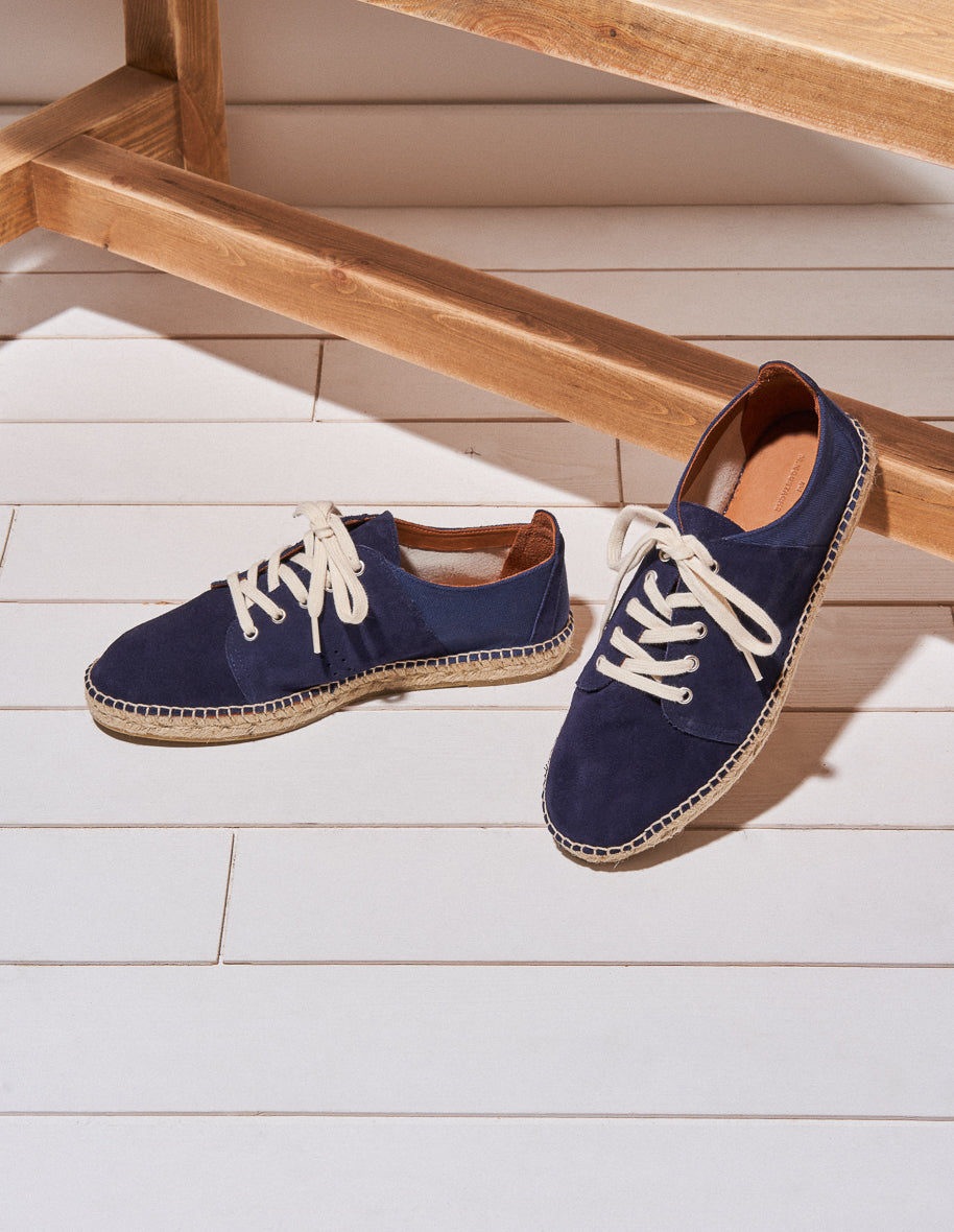 Espadrilles Raymond - Suède et toile marine