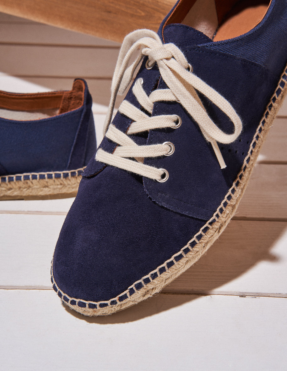 Espadrilles Raymond - Suède et toile marine