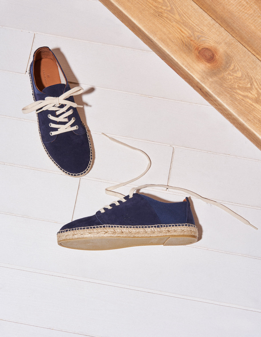 Espadrilles Raymond - Suède et toile marine